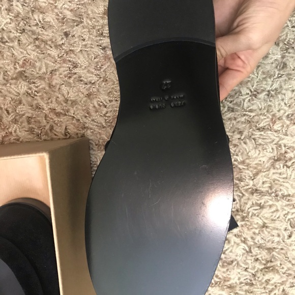 Joshua Sanders Velvet ruffle loafer NEW in BOX - Picture 4 of 5